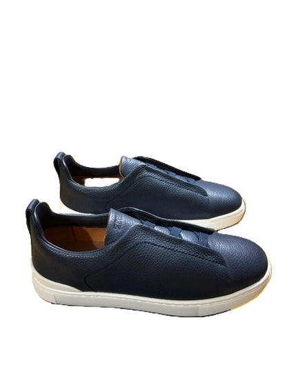 Zegna Triple Stitch Leather Sneakers