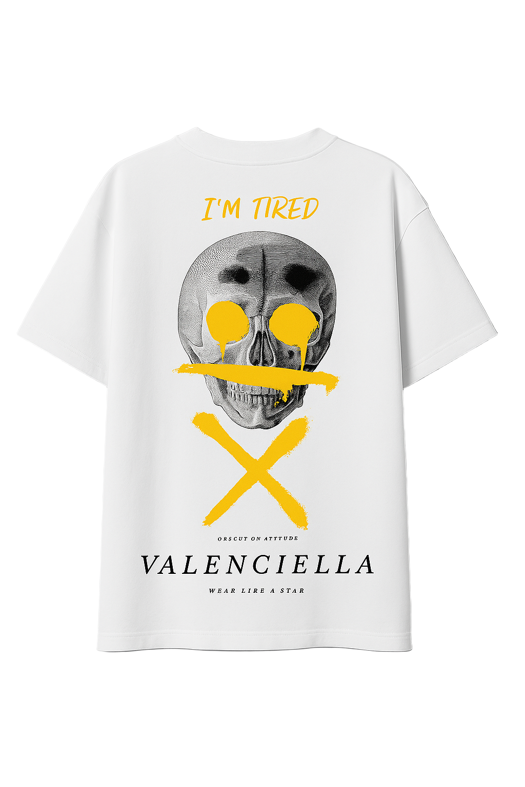 Valenciella Tired Skull Tshirt Oversize