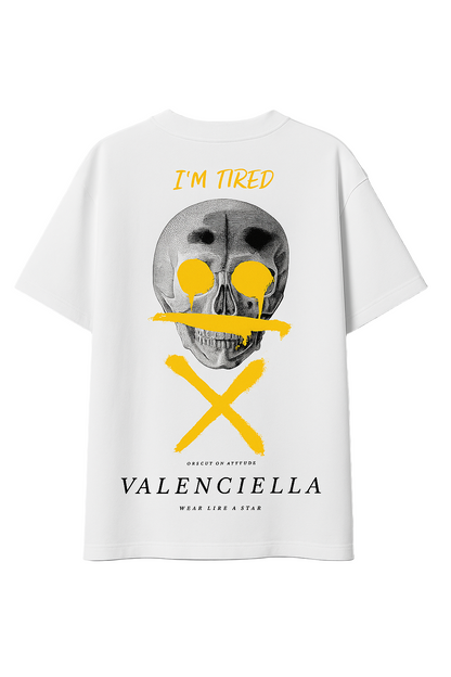 Valenciella Tired Skull Tshirt Oversize