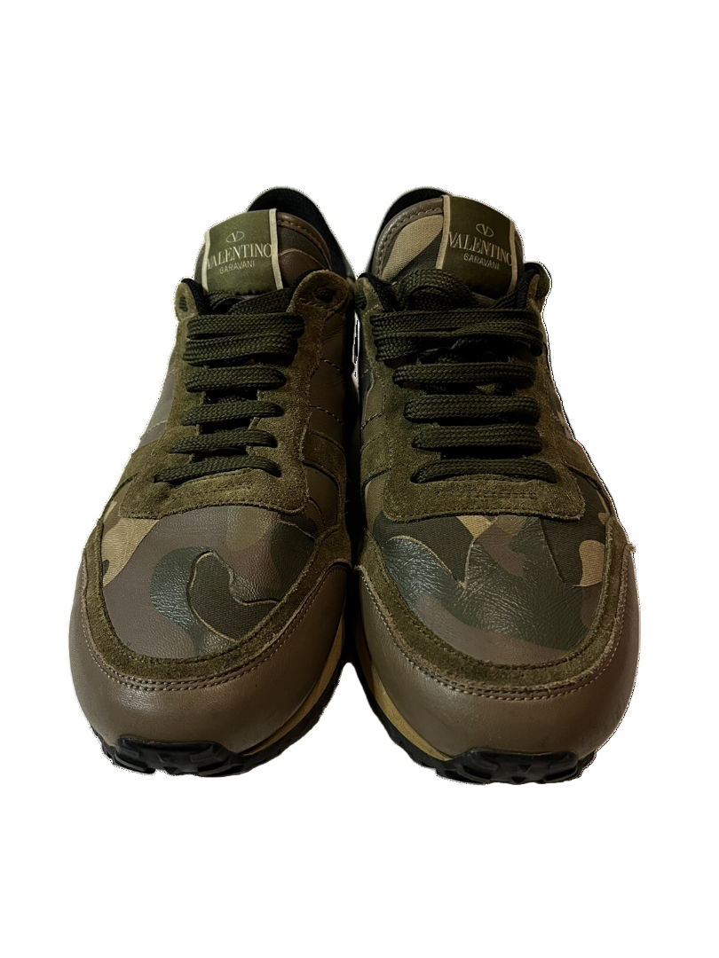 Valentino Rockrunner Camouflage Print green/yellow