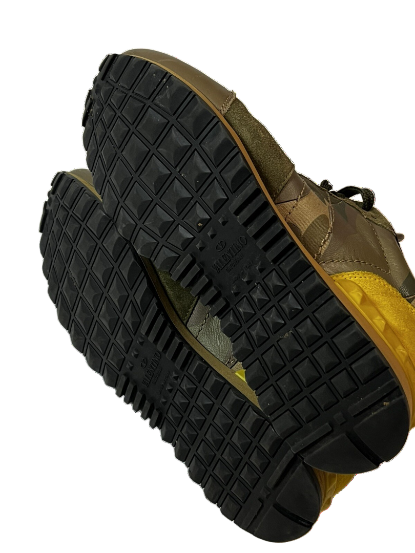 Valentino Rockrunner Camouflage Print green/yellow