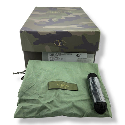 Valentino Rockrunner Camouflage Print Black/Blue/Orange