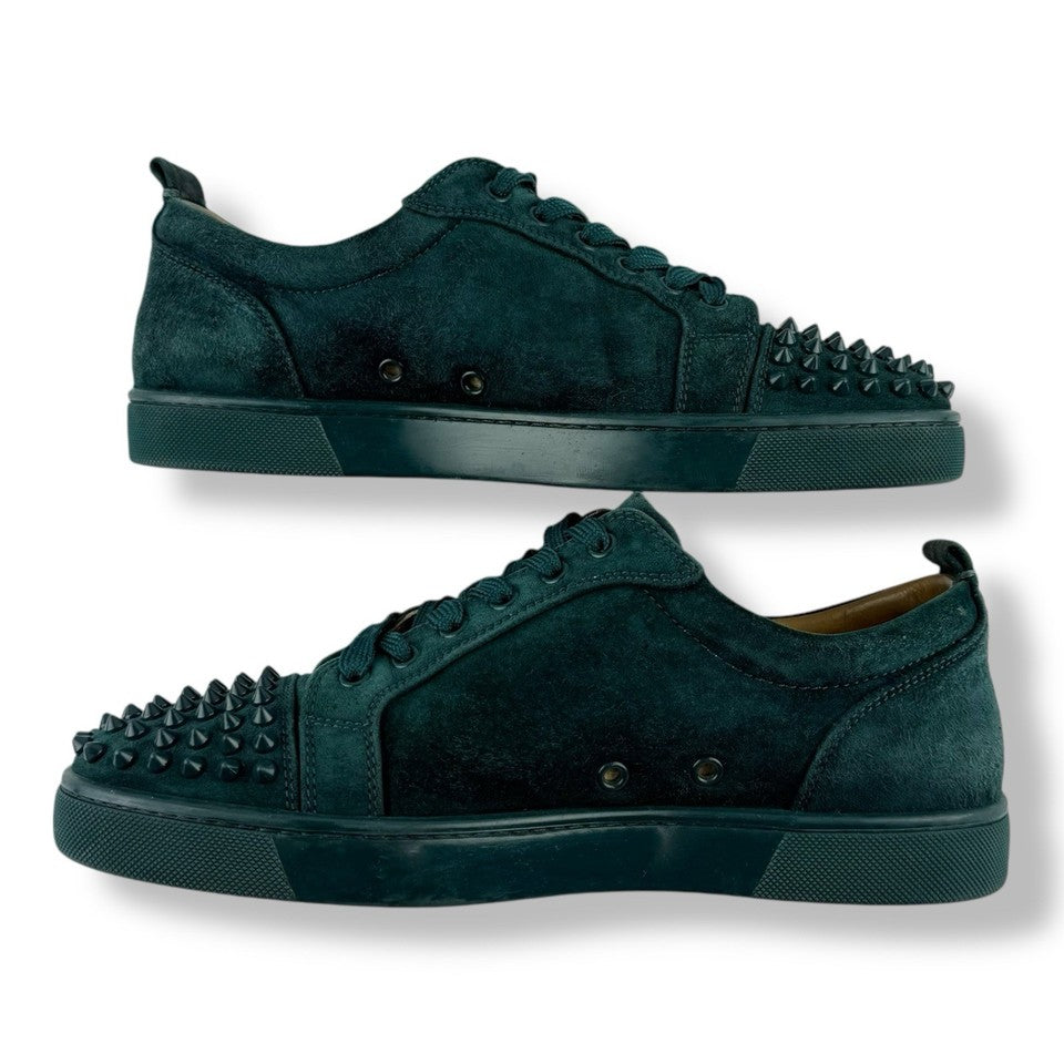 Christian Louboutin Green Louis Junior Spikes
